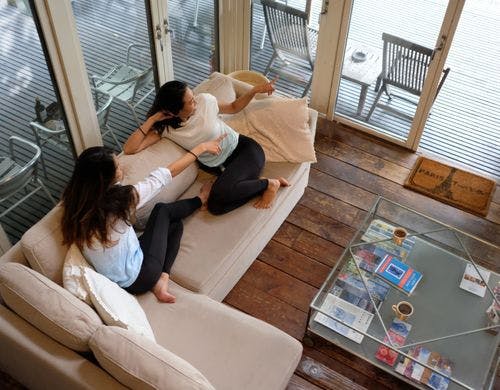 コテージCorvetteの1階リビング