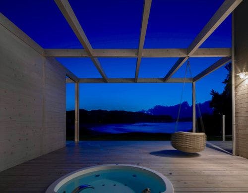 A棟 リビングのジャグジー