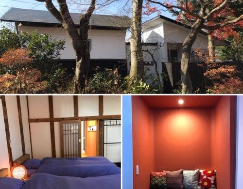 雪の蔵の外観と室内です