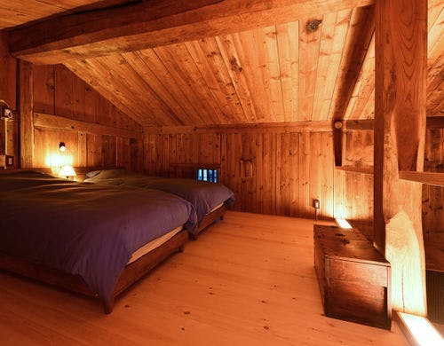 月の蔵のベッドルームです