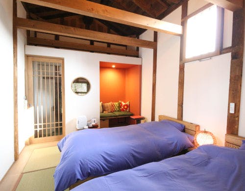 雪の蔵の寝室です