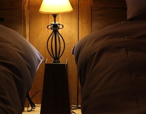 月の蔵のベッドルームです