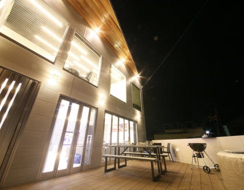 リビングとつながってる！オープンテラス