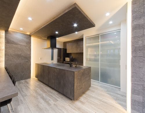 大型アイランドキッチン