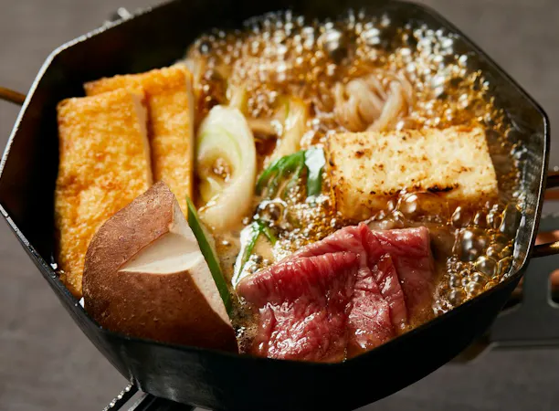 赤城和牛と下仁田ねぎのすき焼き
