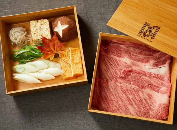 赤城和牛と下仁田ねぎのすき焼き