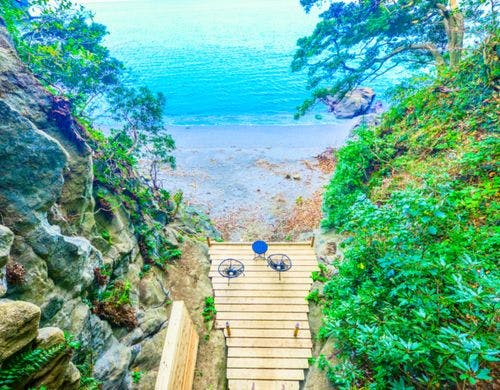 プライベートビーチデッキ