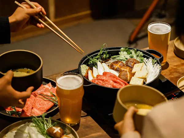 【北郷温泉入浴券付き】夕朝食付き(牛鍋)