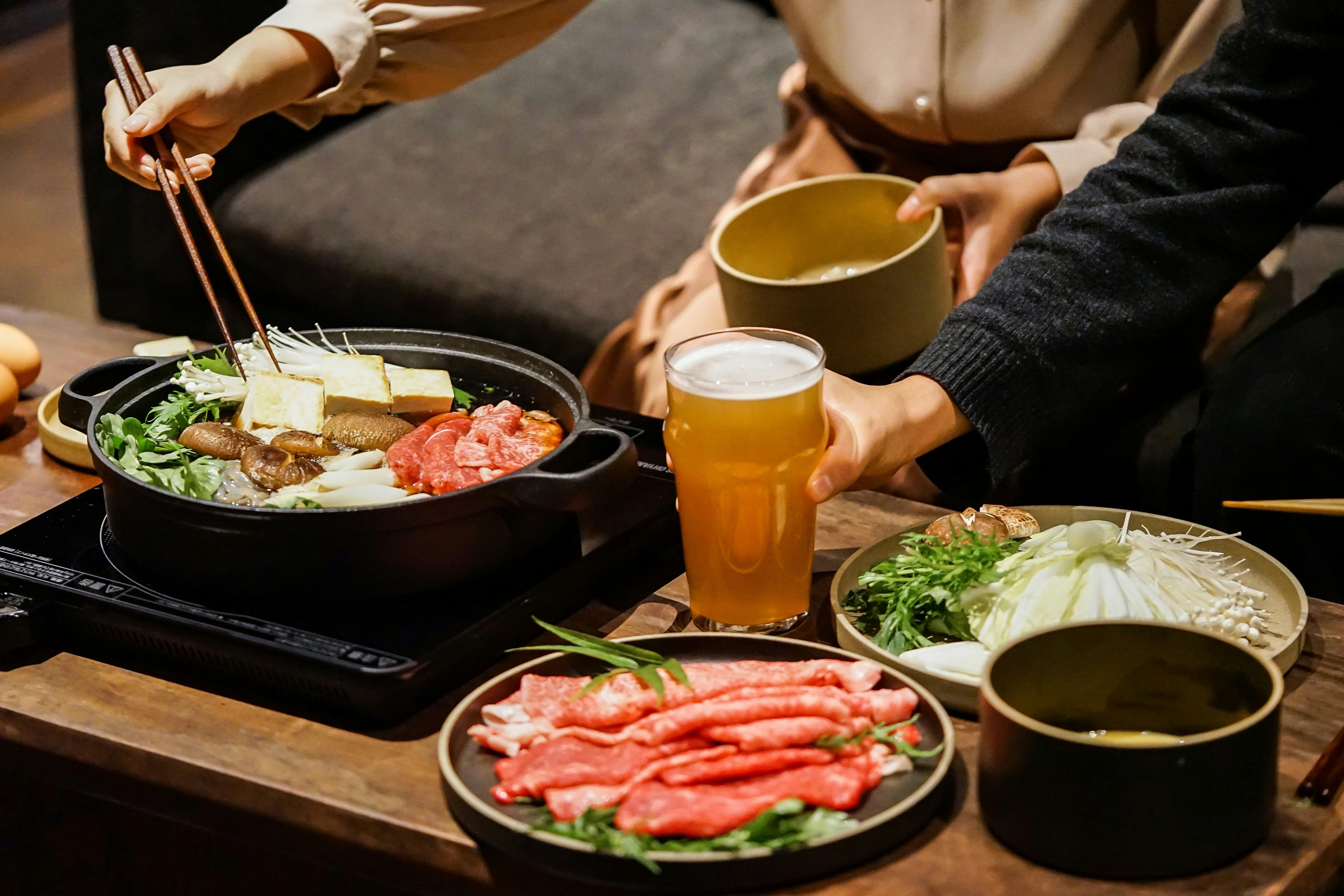 宮崎牛2種食べ比べ牛鍋
