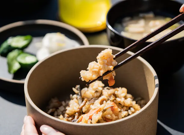 地鶏炊き込みご飯