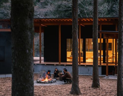 日が落ちてきたら焚火でまったり