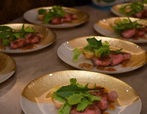 コース料理例　ローストビーフ