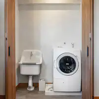 มีเครื่องซักผ้าด้วย