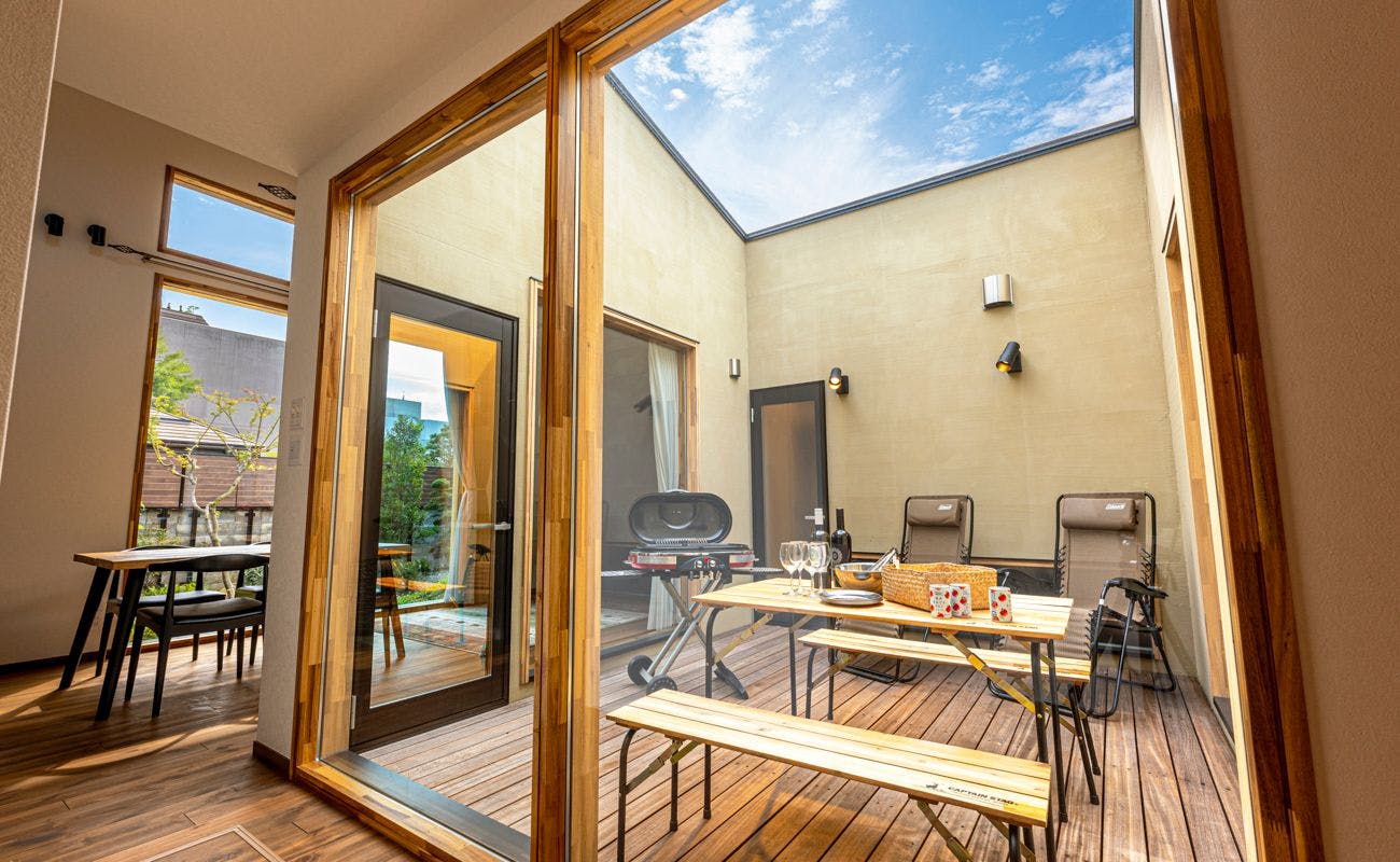 スイート　プライベートデッキ　BBQセット