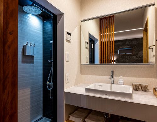 デラックスツイン　洗面、シャワー