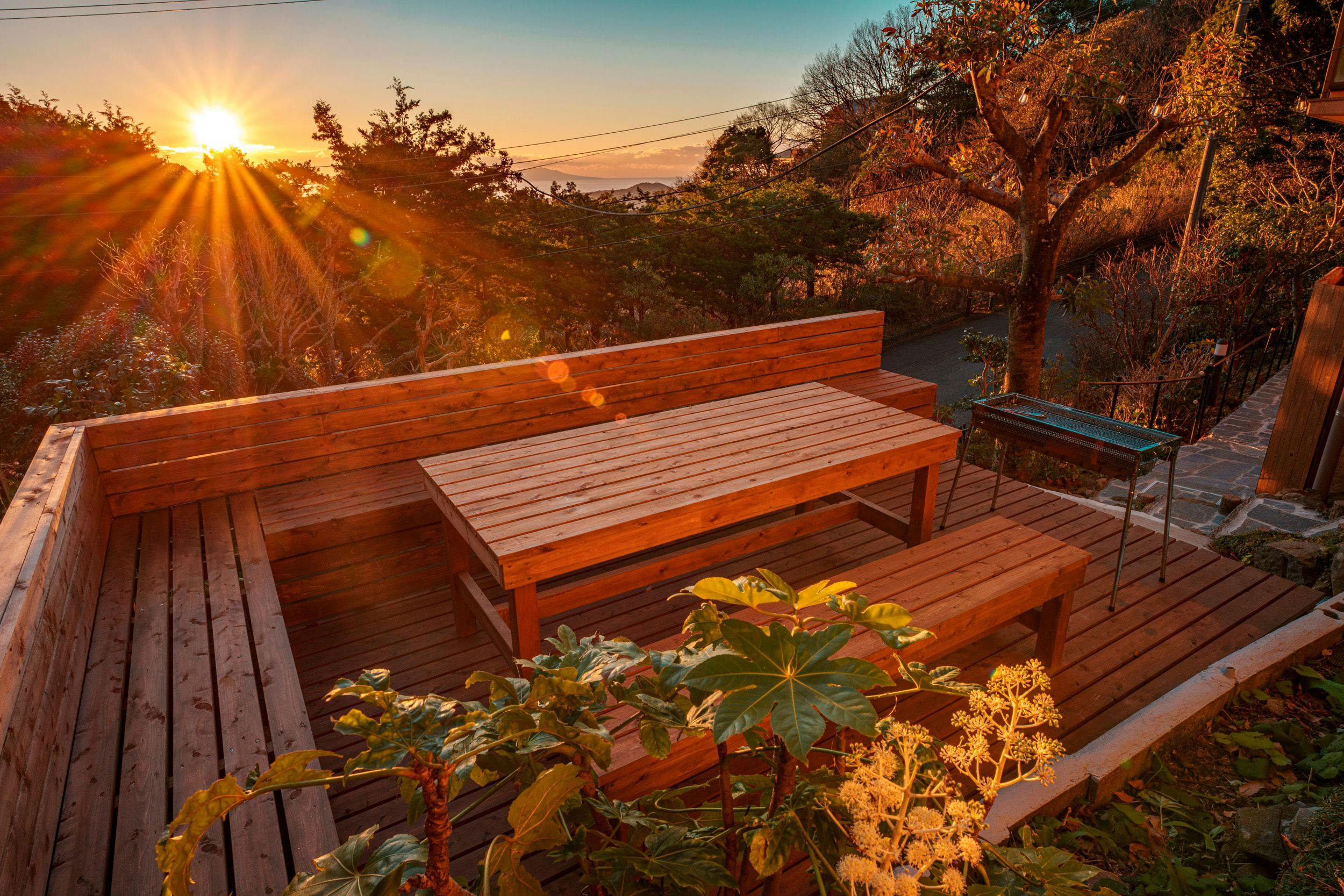 ・【テラス】静かなテラスでBBQを愉しむ