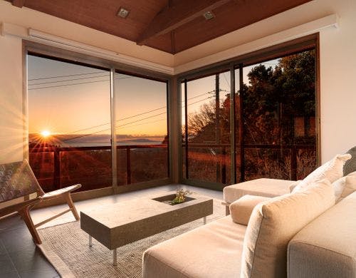 ・【リビング】夕焼けを見ながら寛ぐひと時