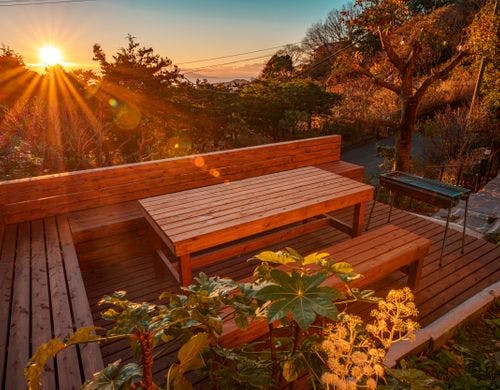 ・【テラス】静かなテラスでBBQを愉しむ