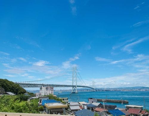 【villa2】明石海峡大橋と淡路島の海を一望