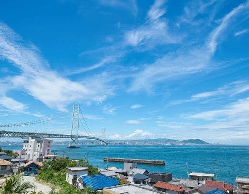 【villa2】明石海峡大橋と淡路島の海を一望