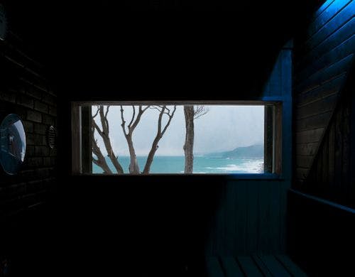 サウナ室からの眺め