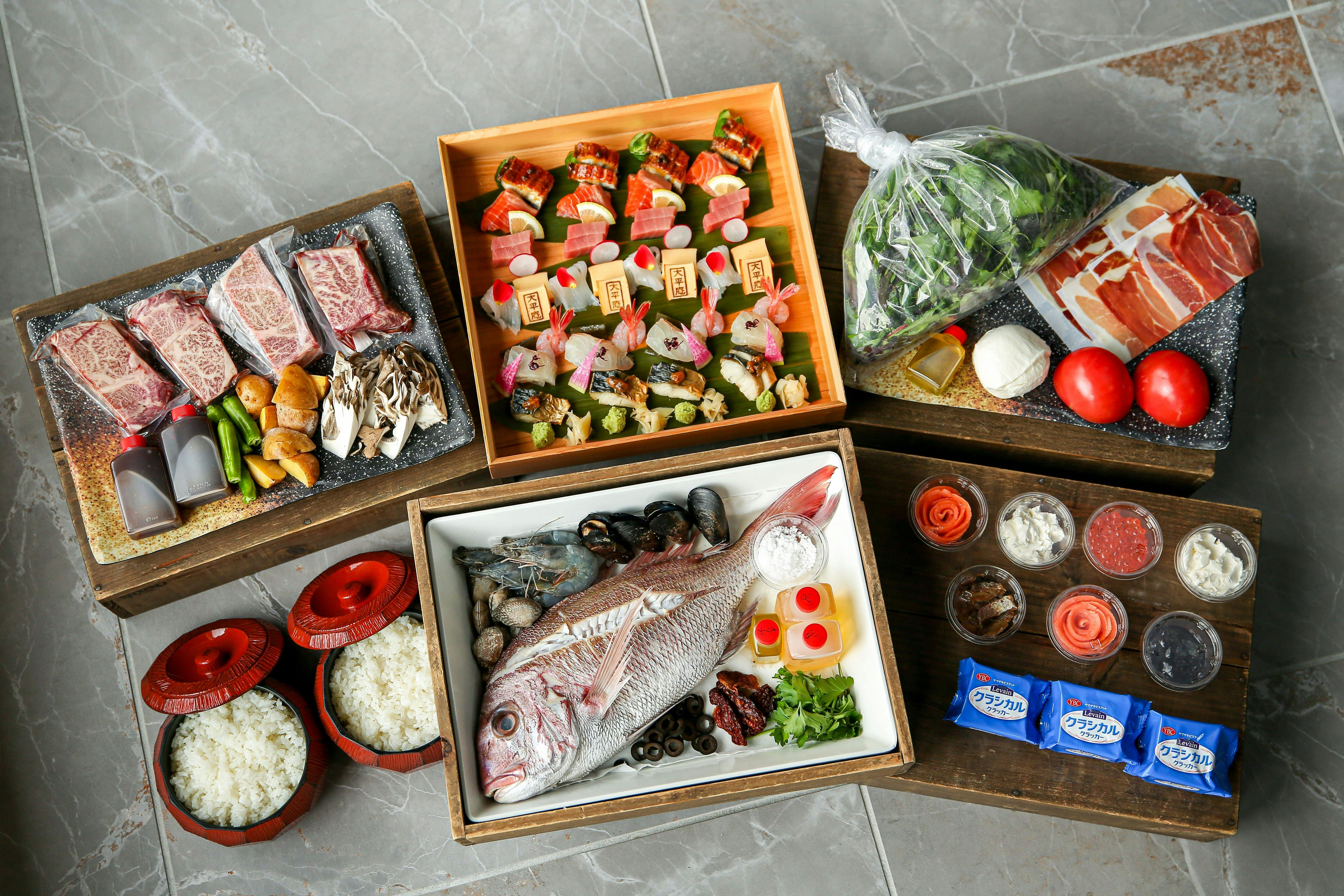 【夕食】キッチンプラン(調理前)