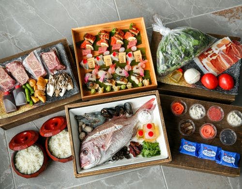 【夕食】キッチンプラン(調理前)