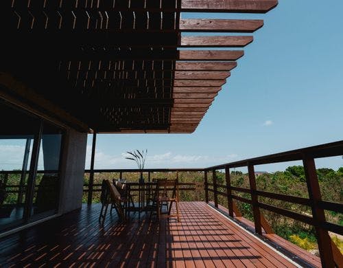 2階バルコニー部分