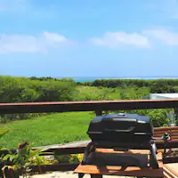 オーシャンビューを眺めながらのBBQ