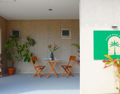 Ocean Palm Villa入り口付近