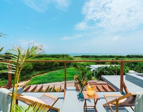 ルーフトップからのオーシャンビュー