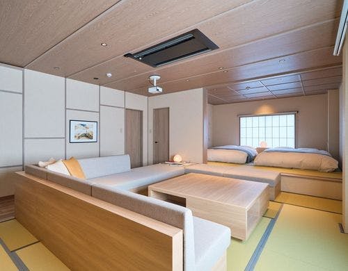 広々としたリビングで大人数で過ごせます。