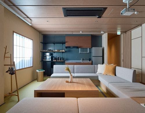 リビングに簡易キッチンあり。