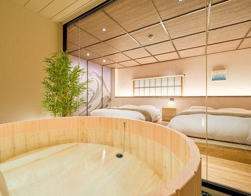 ヒノキの香りと和を堪能できます