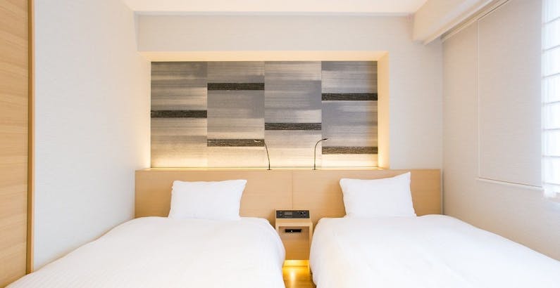 角部屋 喫煙プレミアムツイン ベッド2台 温泉大浴場がある素泊まりプランプラン 西鉄ホテル クルーム 博多 一休 Comビジネス