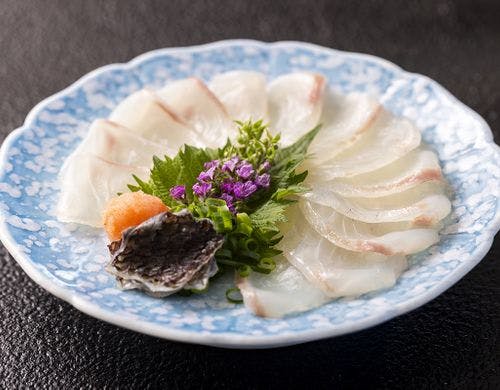 夜コース_単品_鯛薄造り