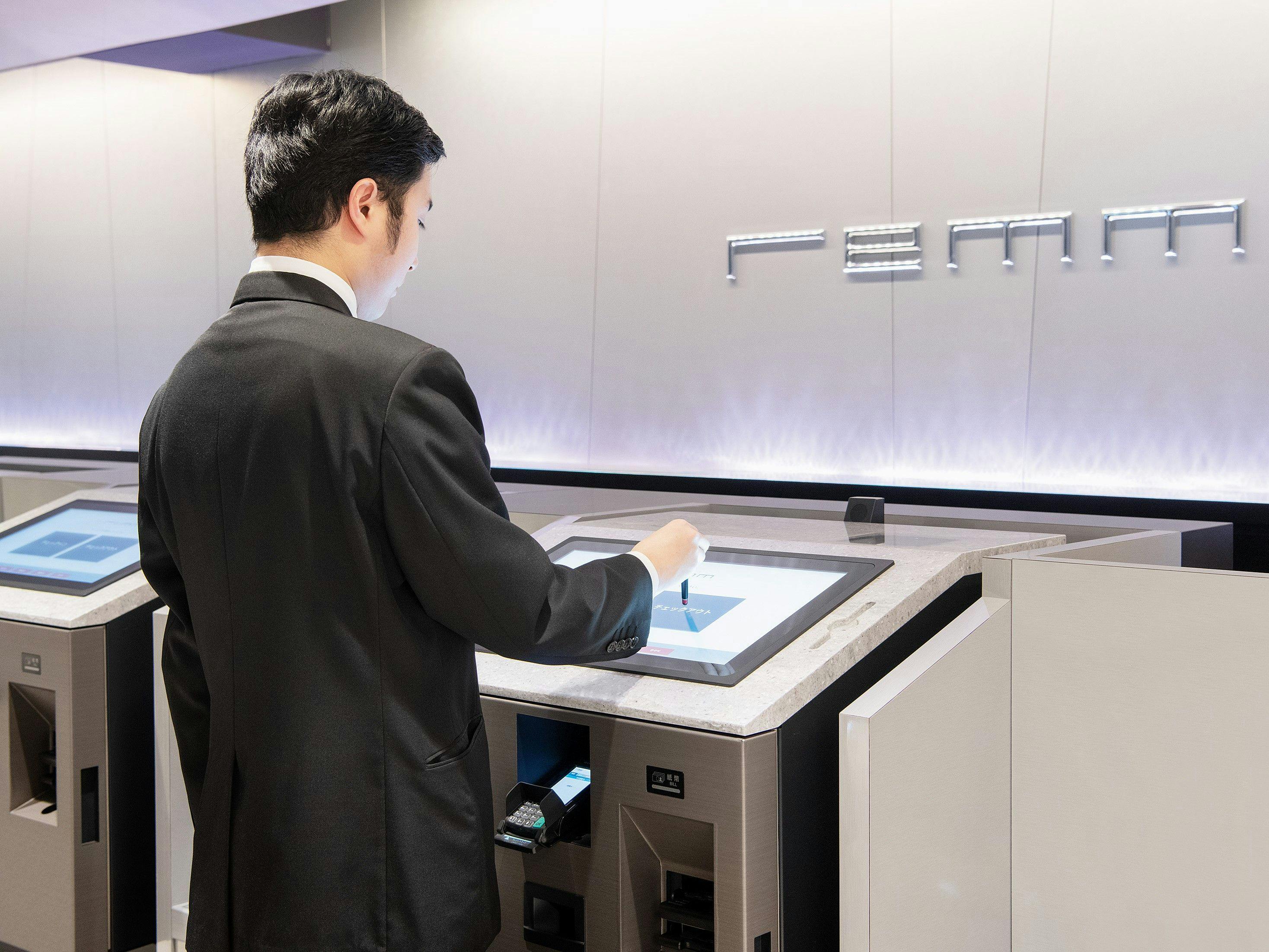 自動チェックイン機でスムーズなお手続き