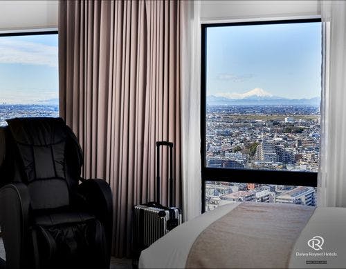 天気が良い日には富士山が見えるお部屋も。
