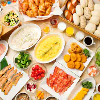 バイキング朝食