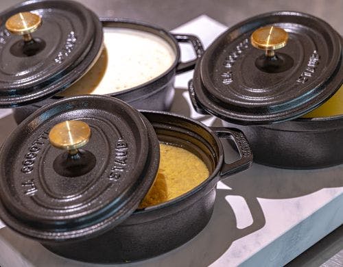 こだわりのお味噌汁にスープも2種類ご用意