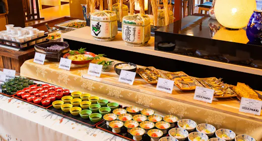【秋田駅行バス・空港リムジンバス停が目の前】秋田の名産いっぱいビュッフェ朝食プラン【朝食付き】