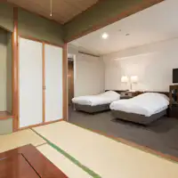 Kamar gaya Jepang 6 tatami + 2 tempat tidur