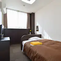 【ห้ามสูบบุหรี่】ห้องพักสไตล์ตะวันตก เตียงเซมิดับเบิล พร้อมห้องน้ำและห้องสุขา