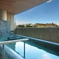 อ่างอาบน้ำกลางแจ้งพร้อมวิวที่ชั้น 2 ของ Rakusan no Yu.