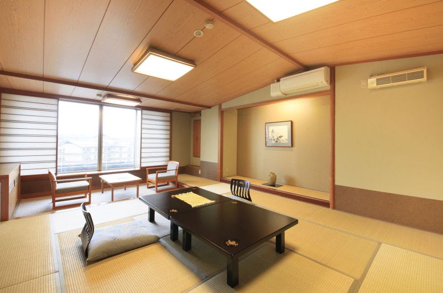 ตัวอย่างห้องพักที่ Rakufukan