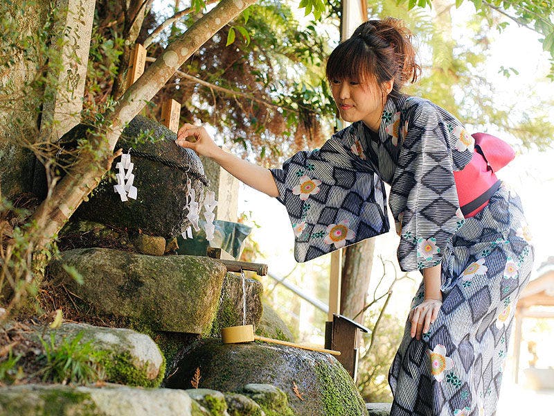 หินขอพรของศาลเจ้าทามัตสึคุริ