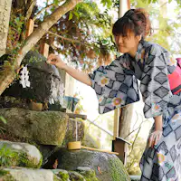 หินขอพรของศาลเจ้าทามัตสึคุริ