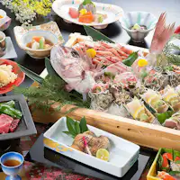 เพลิดเพลินกับอาหารทะเลเอจิเซ็นตามฤดูกาลอย่างหรูหรา (ตัวอย่างอาหาร)