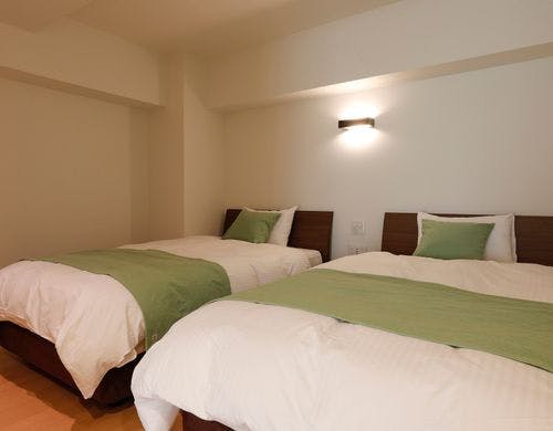 露天風呂付き客室【白露】寝室