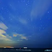 저희 숙소의 바다 쪽 객실에서 보이는 별빛 하늘